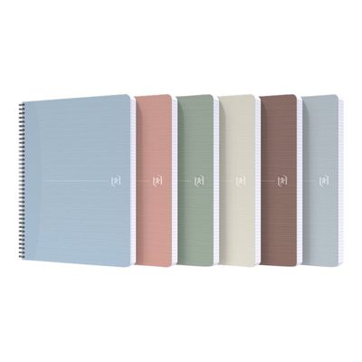 Oxford My Rec'Up - Cahier A5 - 180 pages - petits carreaux (5x5 mm) - disponible dans différentes couleurs