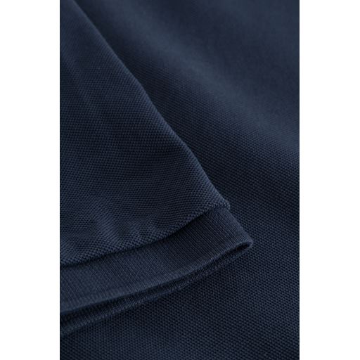 Wood Wood Seb Pique Polo T-shirt, Navy, M