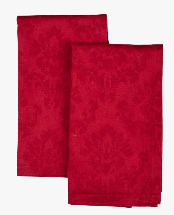 2pk tøyserviett rød - 45x45 cm