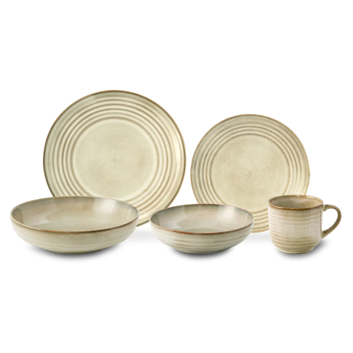 Flow Sable - Assiette gourmet 22 cm (lot de 6) Médard de Noblat