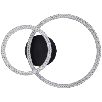 Brilliant plafondlamp Aurelia 18W 1980 lm zwart