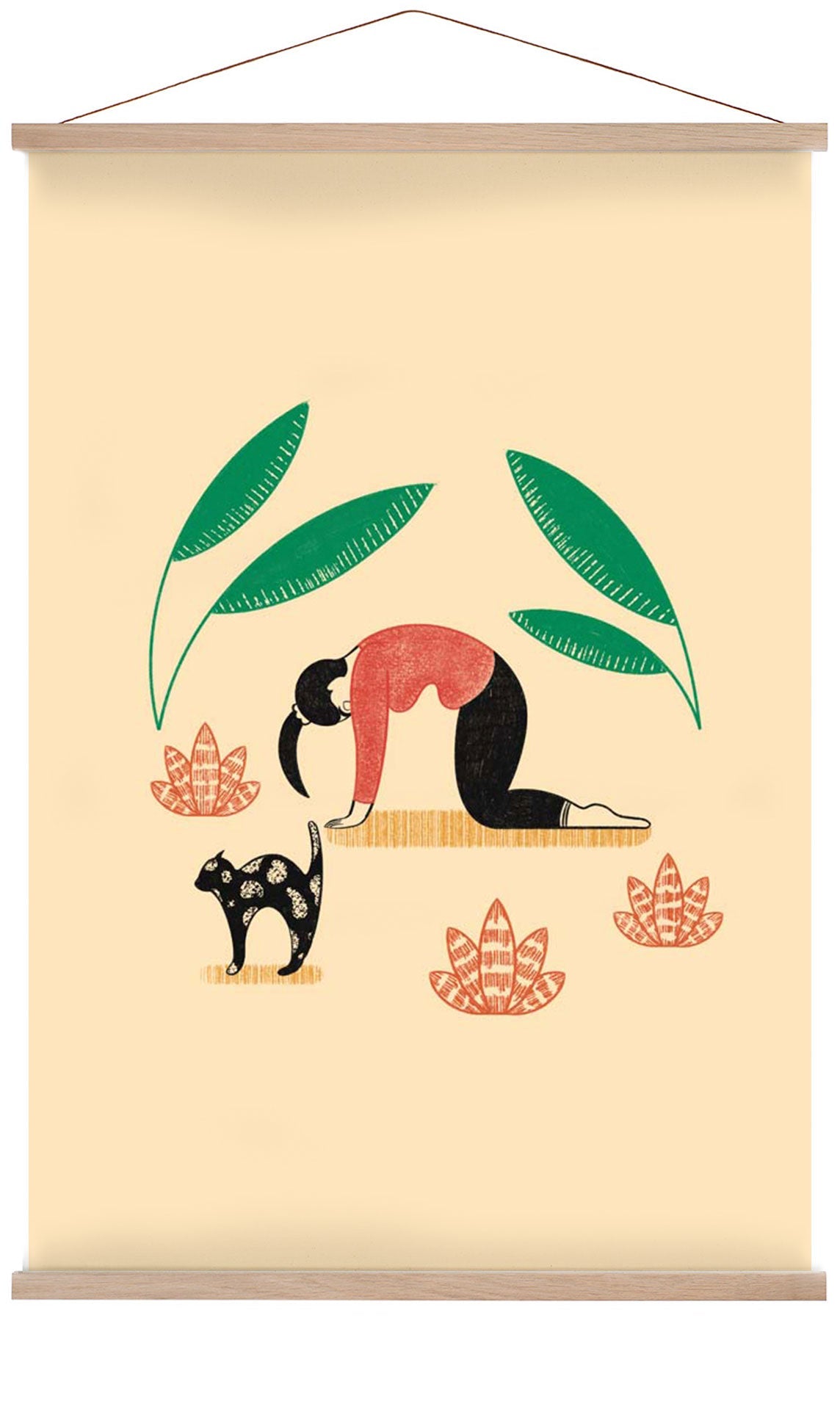 Yoga Katze Kuh von Nicole Marra