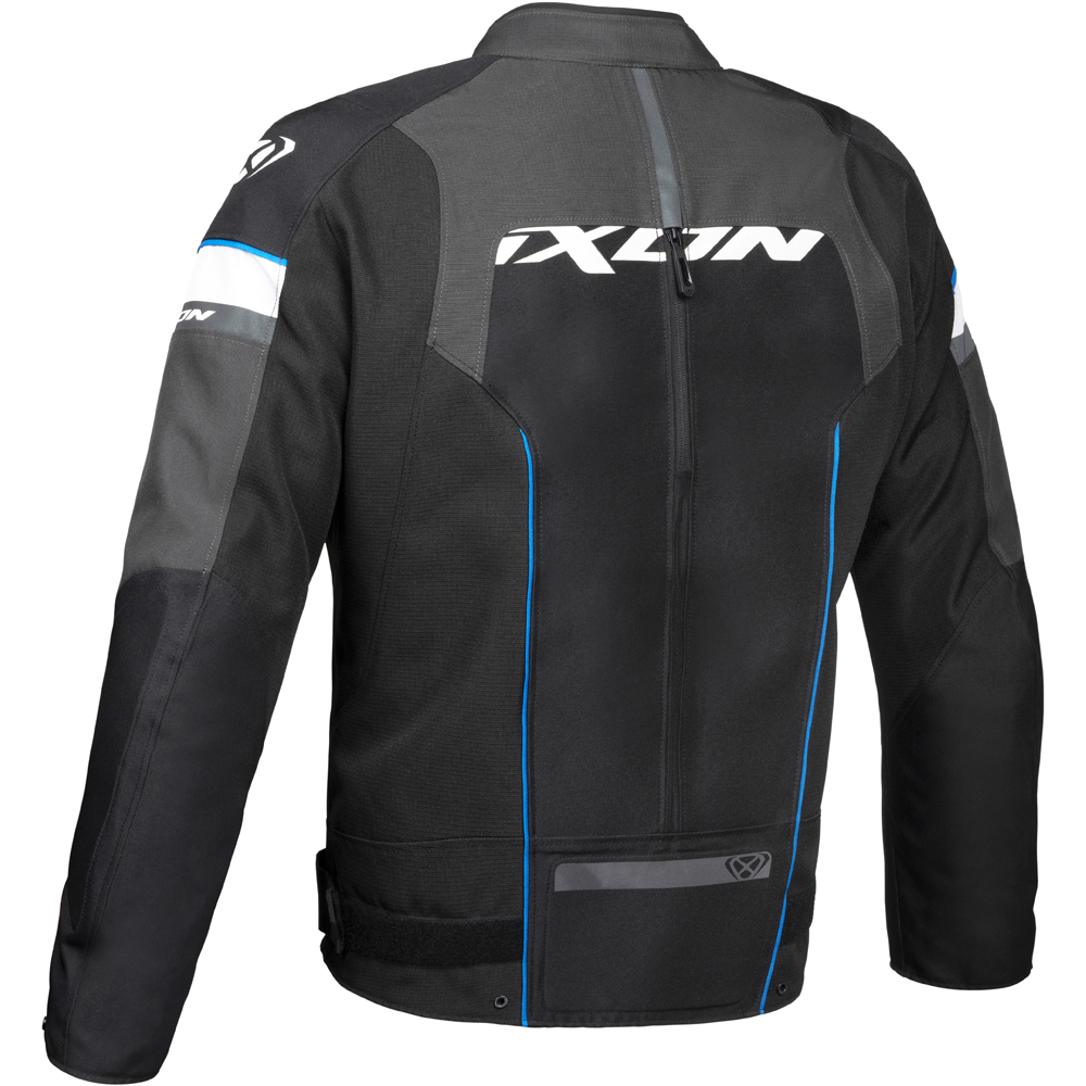 Ixon - Blouson Allroad Noir / Anthracite / Bleu