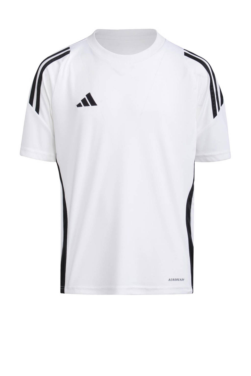 adidas Junior voetbalshirt Tiro wit/zwart