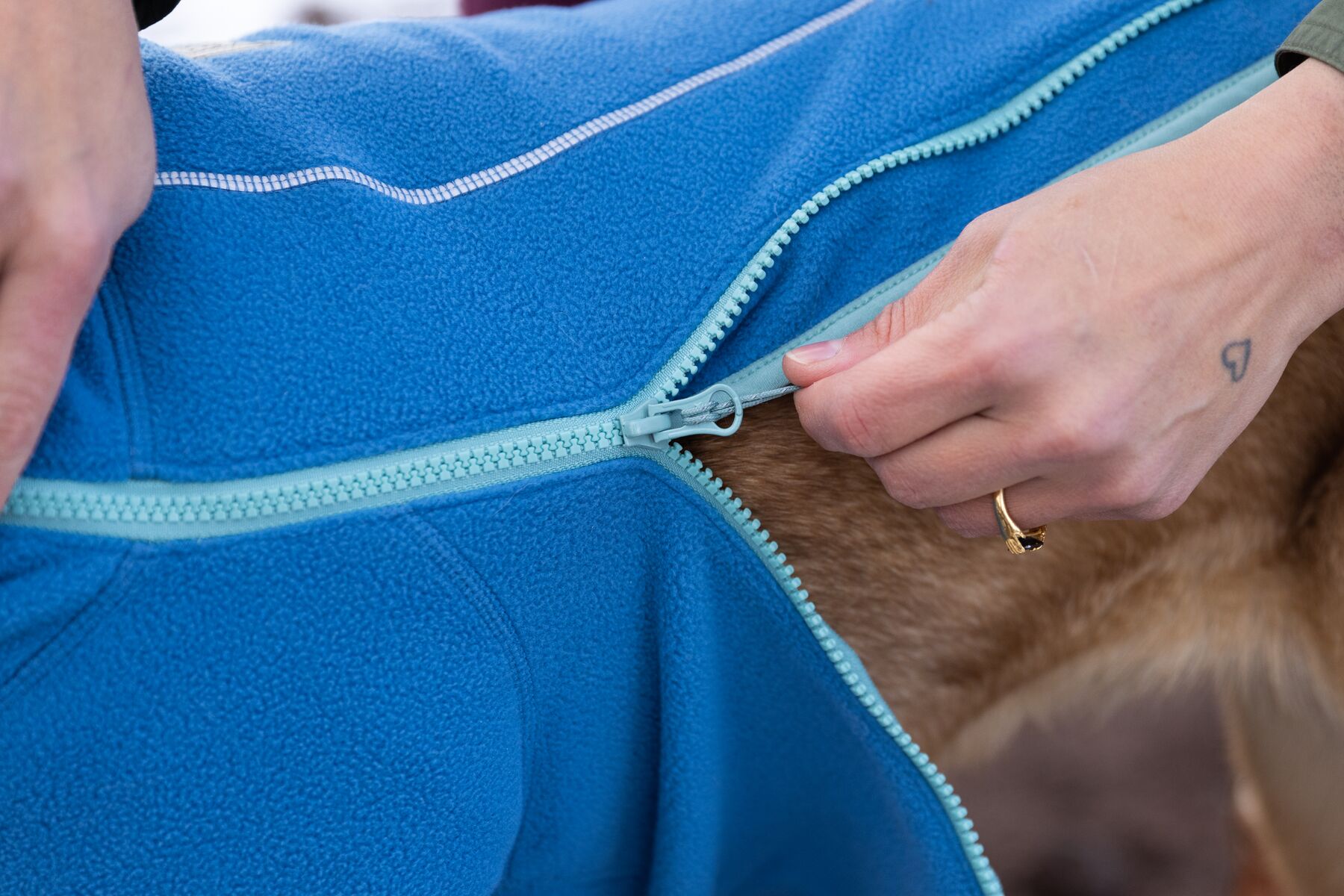 Veste polaire climate changer™ des manches et une fermeture à glissière. Couleur: blue jay (bleu), taille: xs