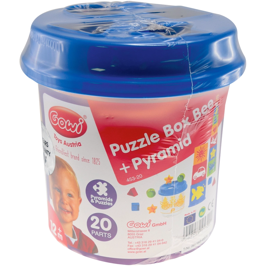 Gowi Steckbox Biene mit Pyramide - 20tlg