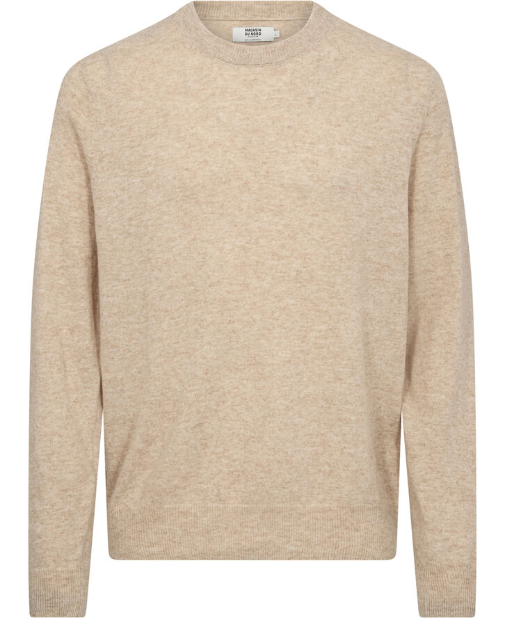 Magasin du Nord Collection Maryn 2 RWS Strik Lambswool Moonbeam