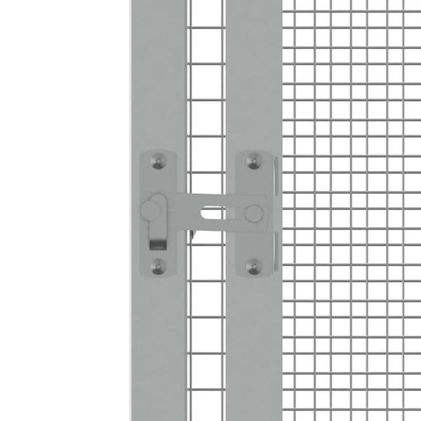 vidaXL Fuglebur grå 213,5x217,5x211,5 cm galvanisert stål