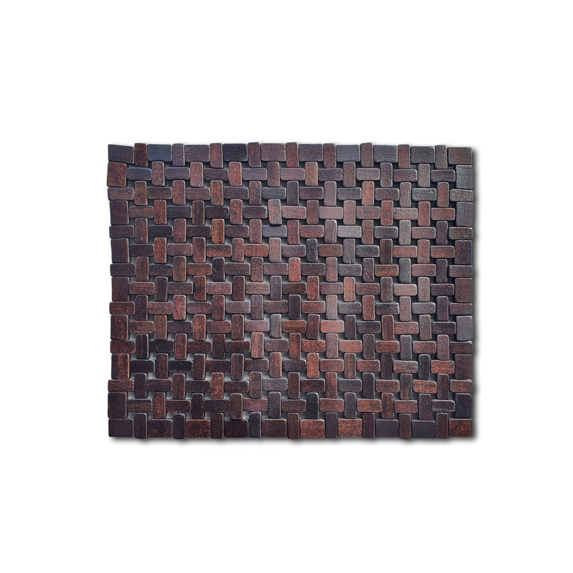 Holzteppich 'Marini', Akazienholz dunkel, B 200 cm, L 140 cm von fischer's lagerhaus