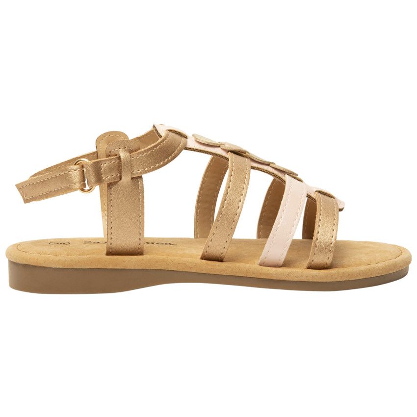 NU PIED ROSE CLAIR POUDRE VELCRO ARRIERE + LANIERES - Rose