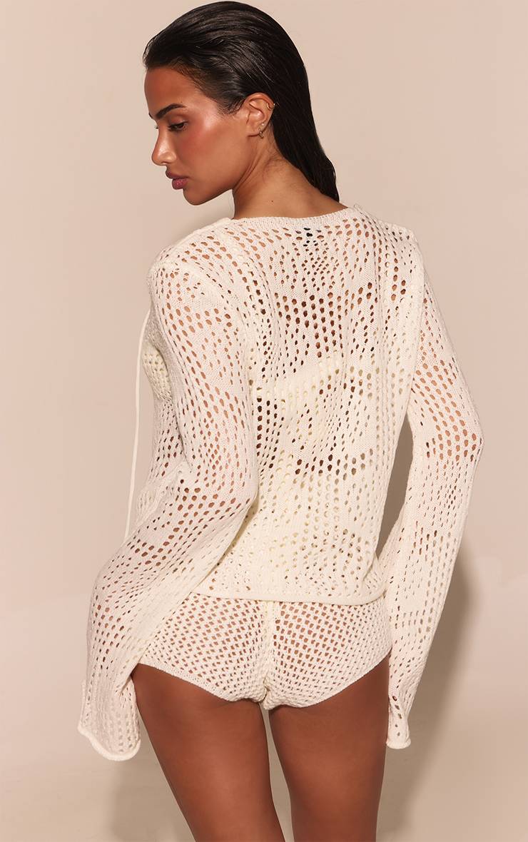 Crème Short De Plage En Crochet