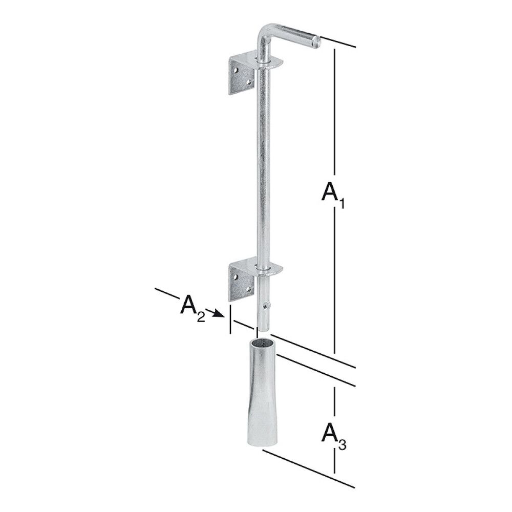 DØRHOLDER VORMANN 2 VINKLER 400MM