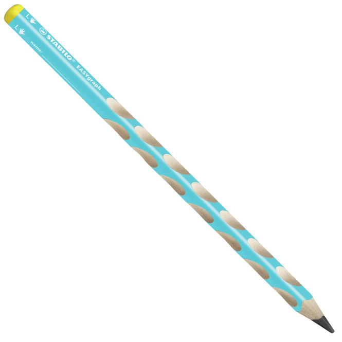 EASYgraph - Start - Dreikant-Bleistift für Linkshänder - blau - 2 Stück