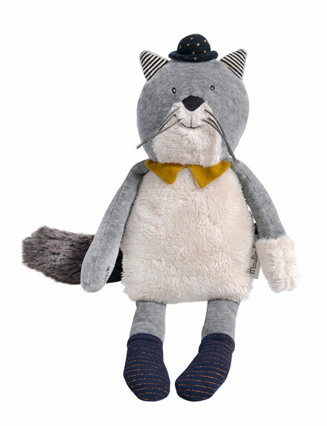 Poupée chat gris Fernand Les Moustaches - MOULIN ROTY