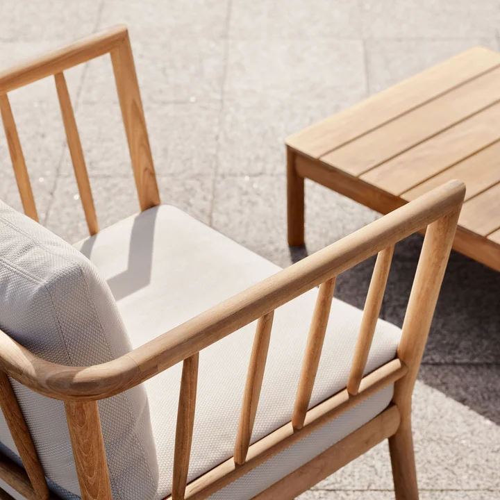 Fritz Hansen - Skagerak Tradition Outdoor Couchtisch H 40 cm, Teak