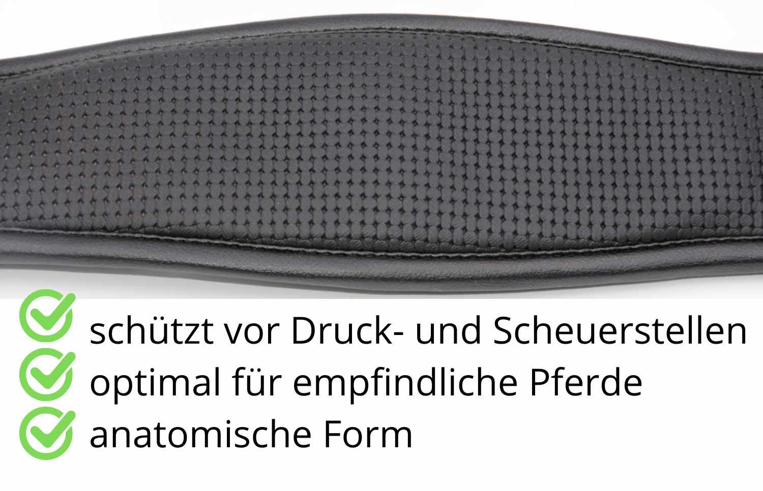 AMKA Sattelgurt Langgurt mit Kunstfell