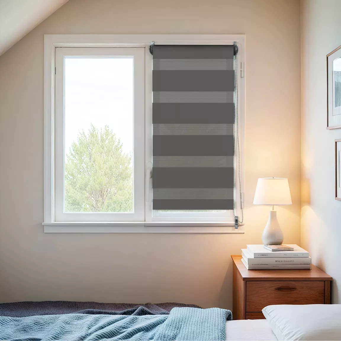 Store enrouleur Jour/Nuit (45 x 90 cm) Gris anthracite