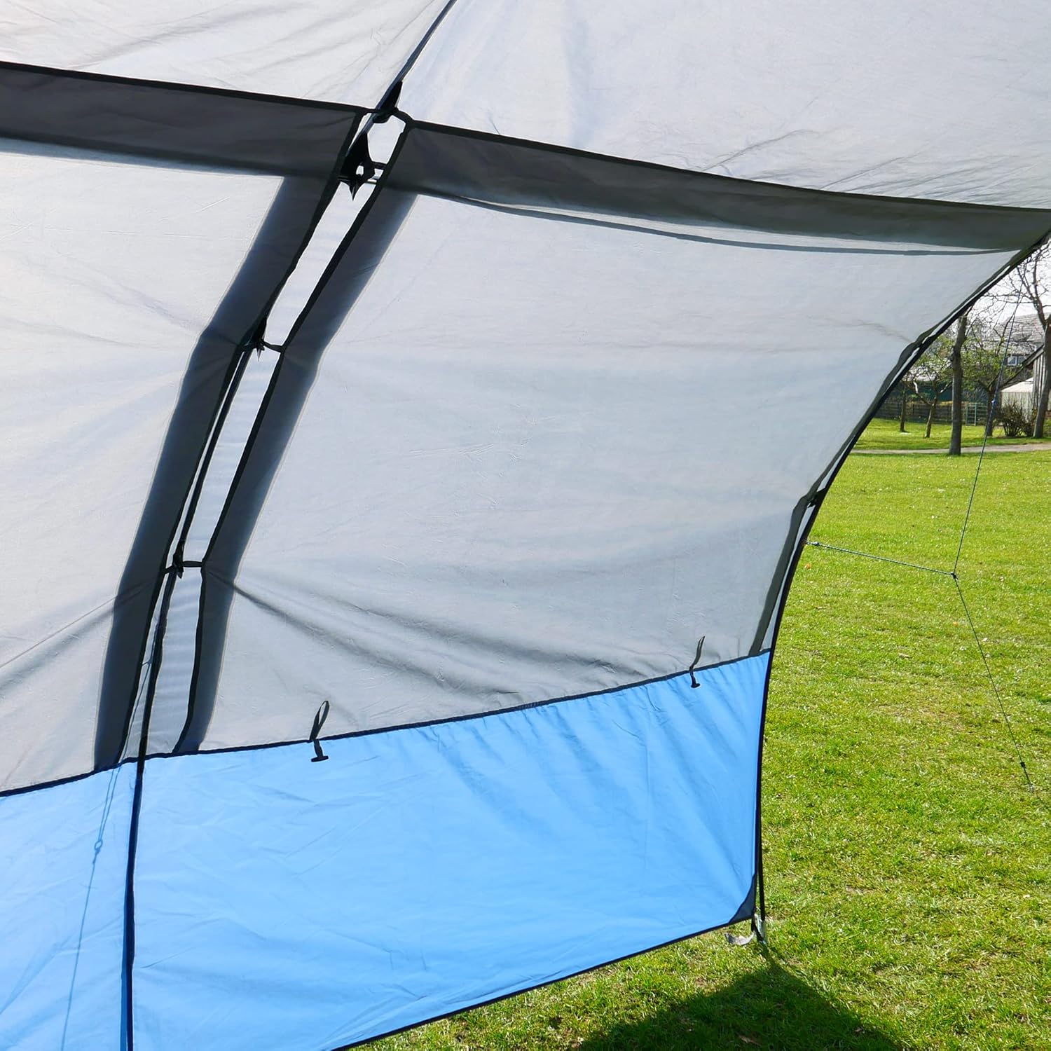 your GEAR Riviera - Vorzelt Wohnwagen & Wohnmobil, 3,5m Breite, 260cm Tiefe, UV50+ Schutz, 3000mm Wassersäule, Panoramafenster, robust & wasserdicht, Flexible Camping Überdachung