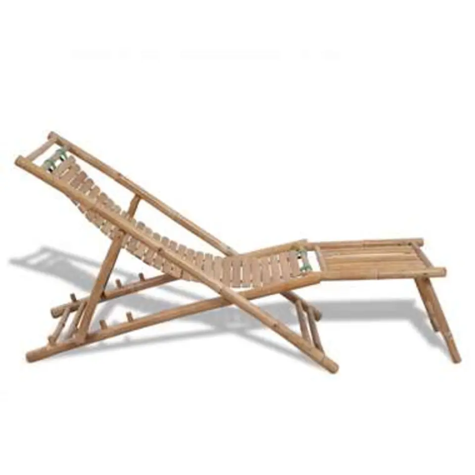 vidaXL - Ligstoel - Bruin - Hout