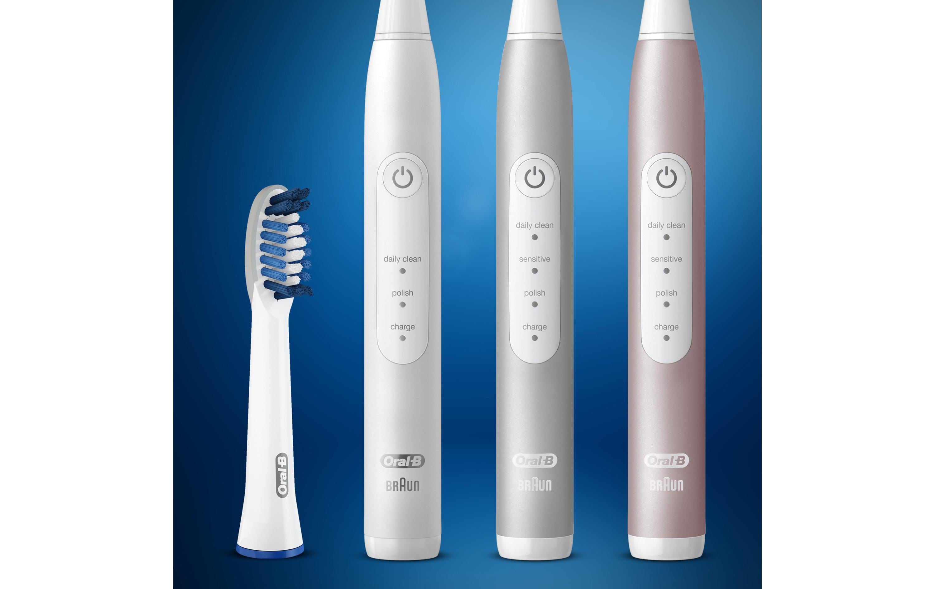 Zahnbürstenkopf Pulsonic Sensitive 4 StückErsatzbürsten für Oral-B Pulsonic Schallzahnbürsten