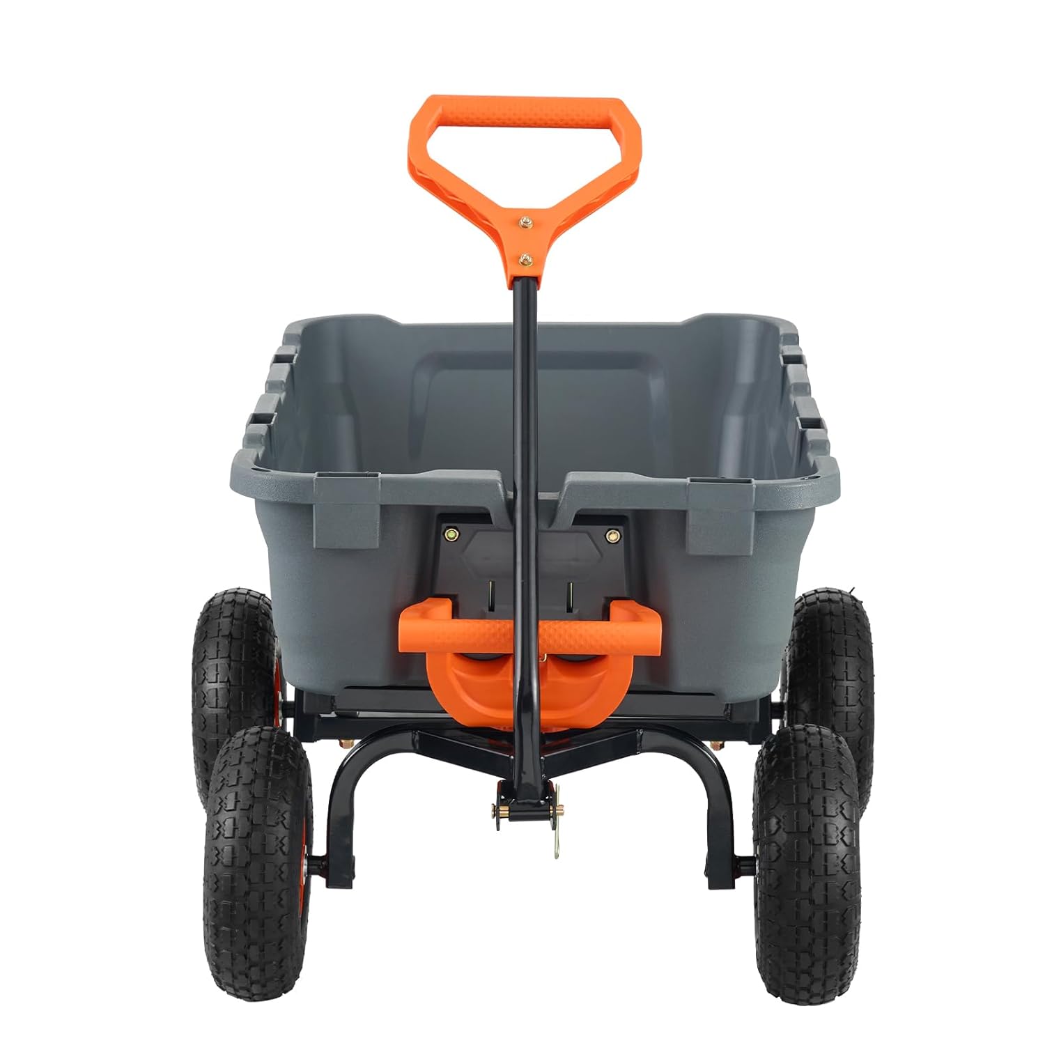 VEVOR Chariot à Benne basculante, capacité de Charge 363 kg​, Chariot de Jardin en polyéthylène Robuste avec Cadre en Acier, poignée Convertible 2 en 1, Roues 255 mm, brouette Utilitaire pour pelouse : Commerce, Industrie et Science
