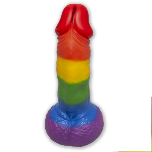 DIVERTY SEX Mealheiro LC30751 Porquinho com Bandeira LGBT Arco-íris