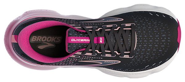 Chaussures Running Brooks Glycerin 20 Noir Rose Femme