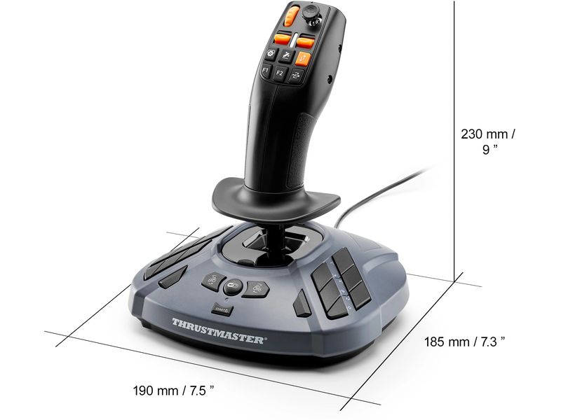Thrustmaster Joystick SimTask FarmStick für Windows 10/11 Joystick für die Bedienung von landwirtschaftlichen und anderen schweren Maschinen