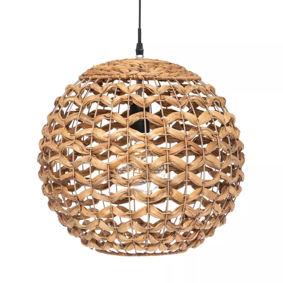 Suspension lumineuse jacinthe d'eau (D38 cm) Sand Naturel