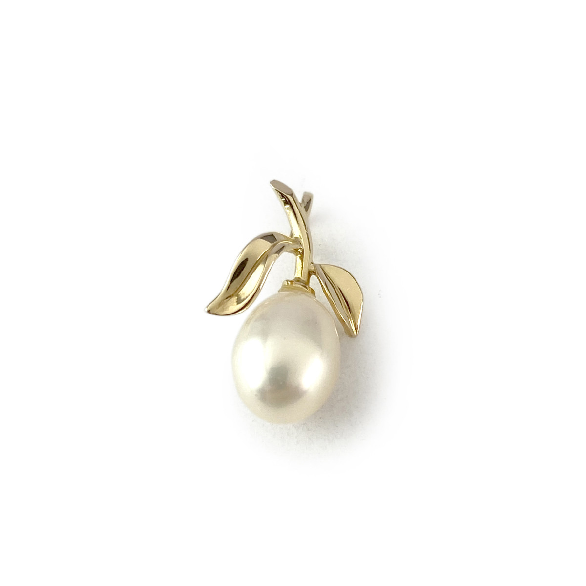 Pendentif d'occasion or 750 jaune perle de culture de Chine