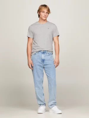 Camiseta de gola redonda com modelagem regular