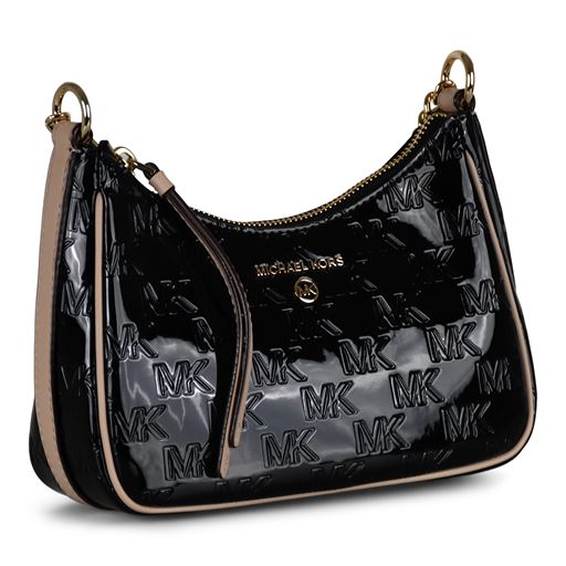 Michael Kors Jet Set Charm Skuldertaske, Sort/Beige