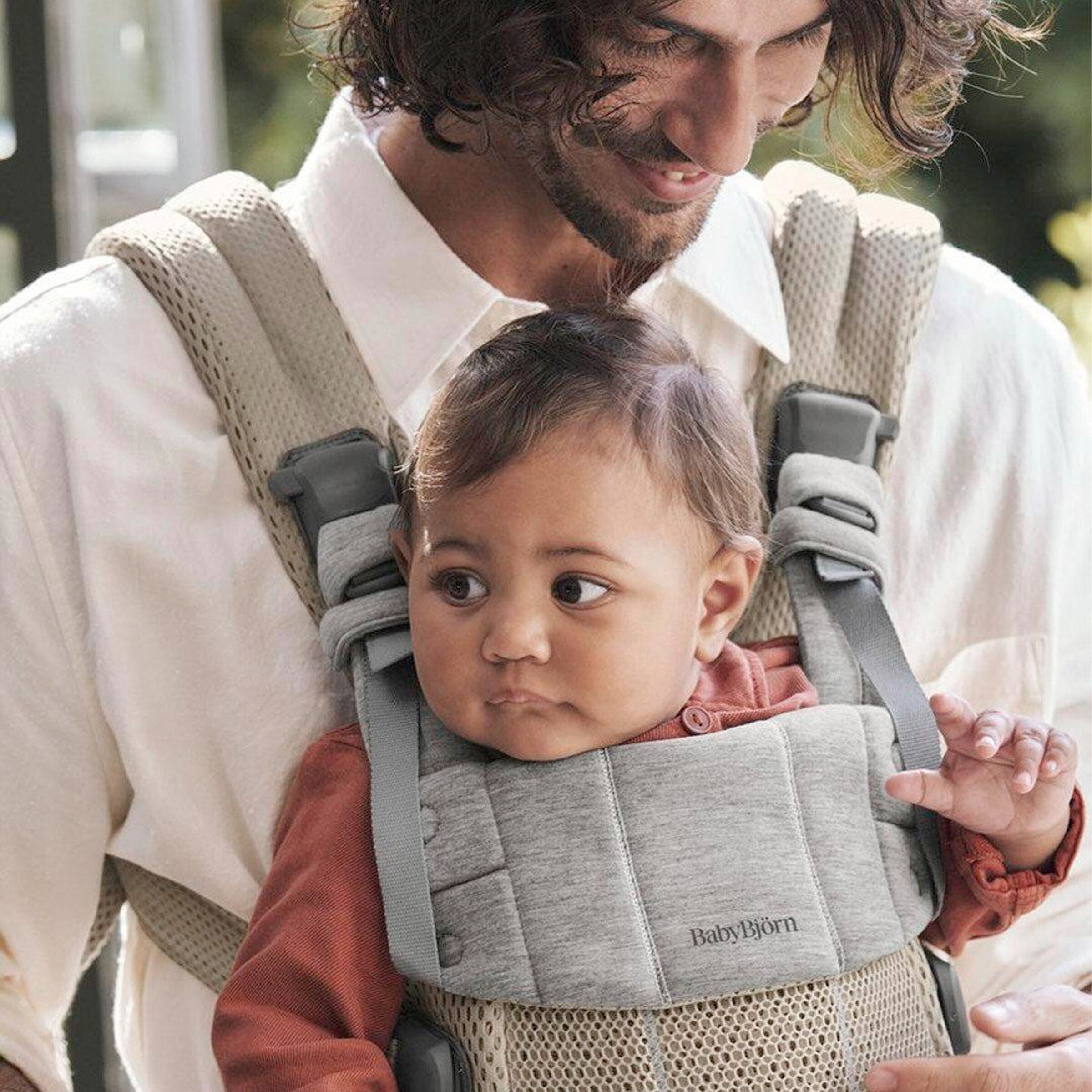 BabyBjörn Babytrage Harmony 3D Mesh grey beige