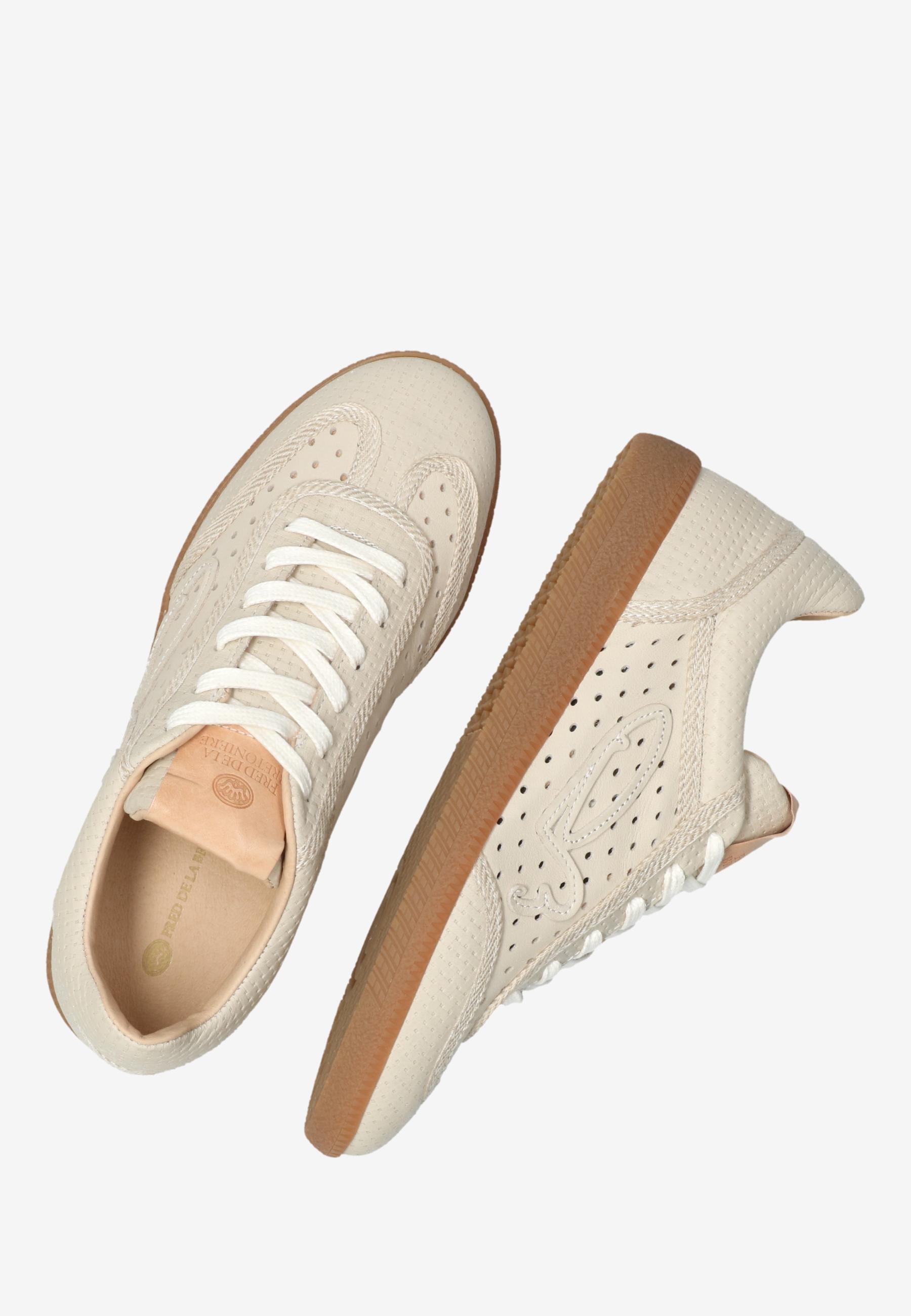 PEARL RAFFI Sneaker leather Off White