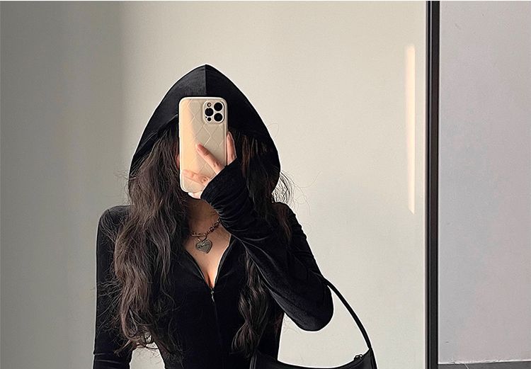 RainGirl - Bootcut jumpsuit met lange mouwen en capuchon