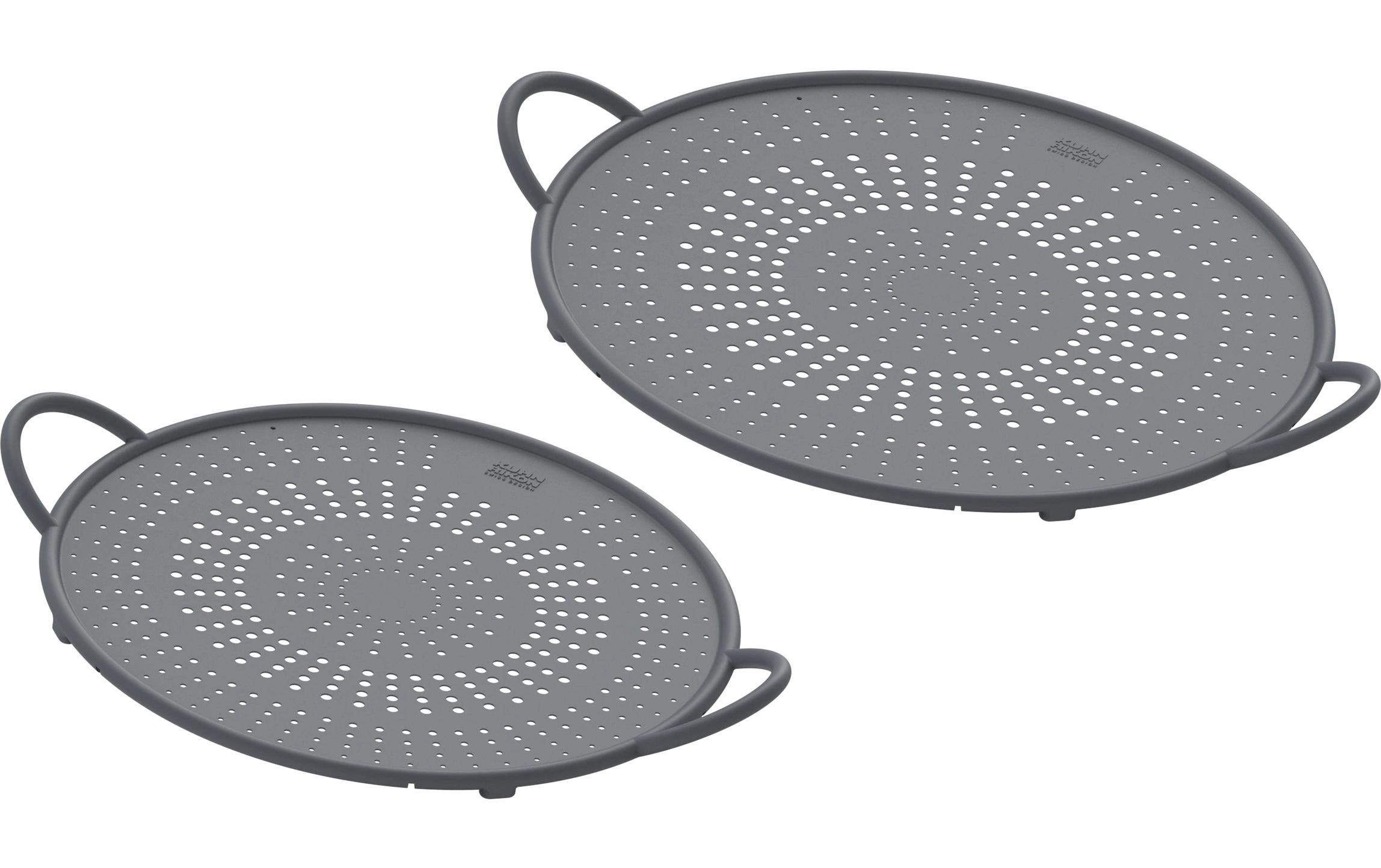 Spritzschutzdeckel Set Ø 26/30 cm, 2 Stück, GrauSpritzschutz für Töpfe und Pfannen