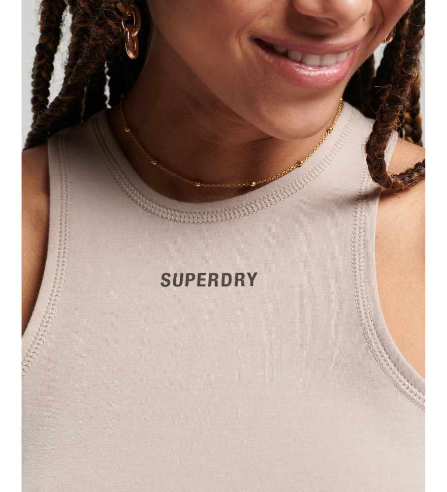 Camiseta técnica sem mangas Superdry Code Racer cinza