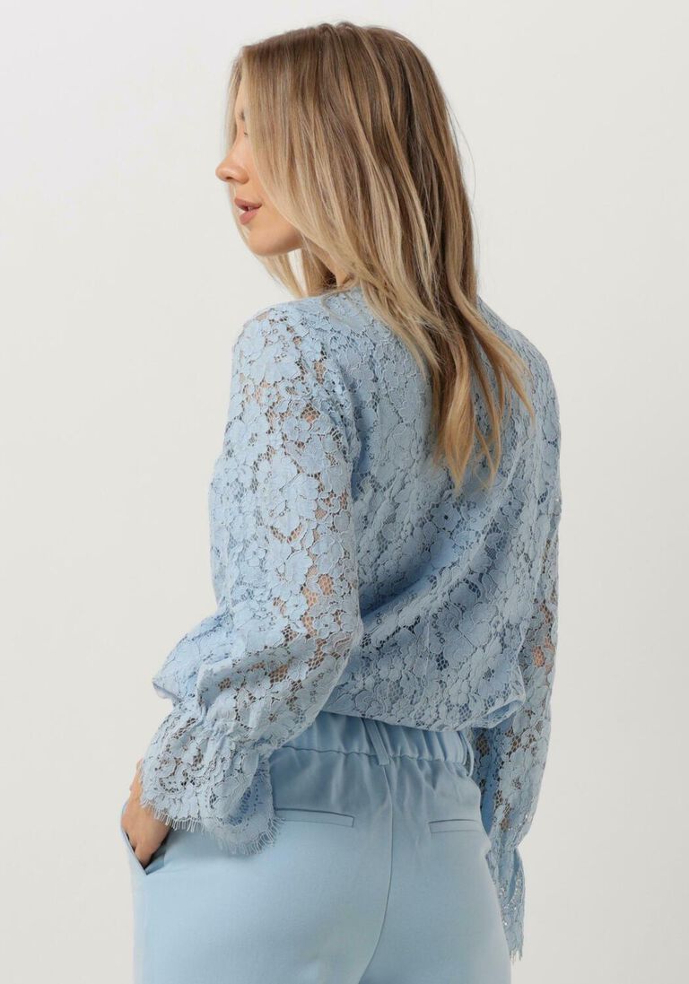 Y.A.S. lichtblauwe y.a.s. top yasperla ls lace top s.