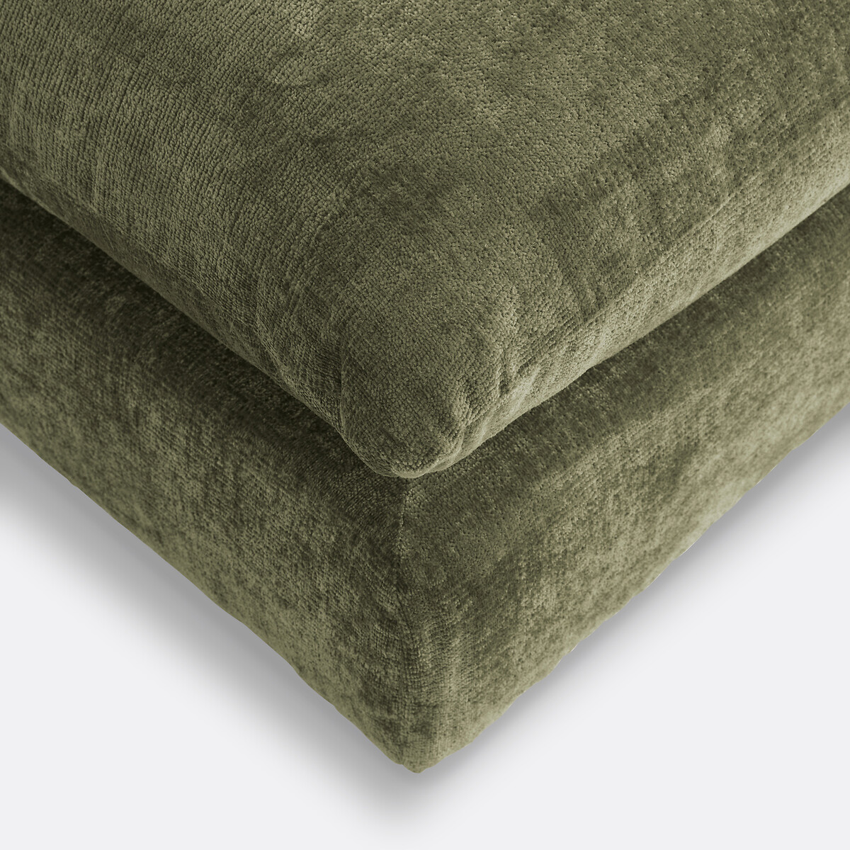 LA REDOUTE INTERIORS<br>Banco modular de getextureerd fluweel, Malo