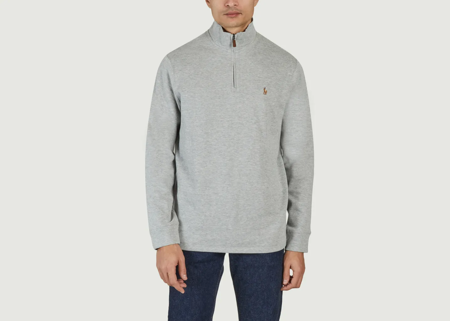 Sweatshirt siglé col camionneur Polo Ralph Lauren