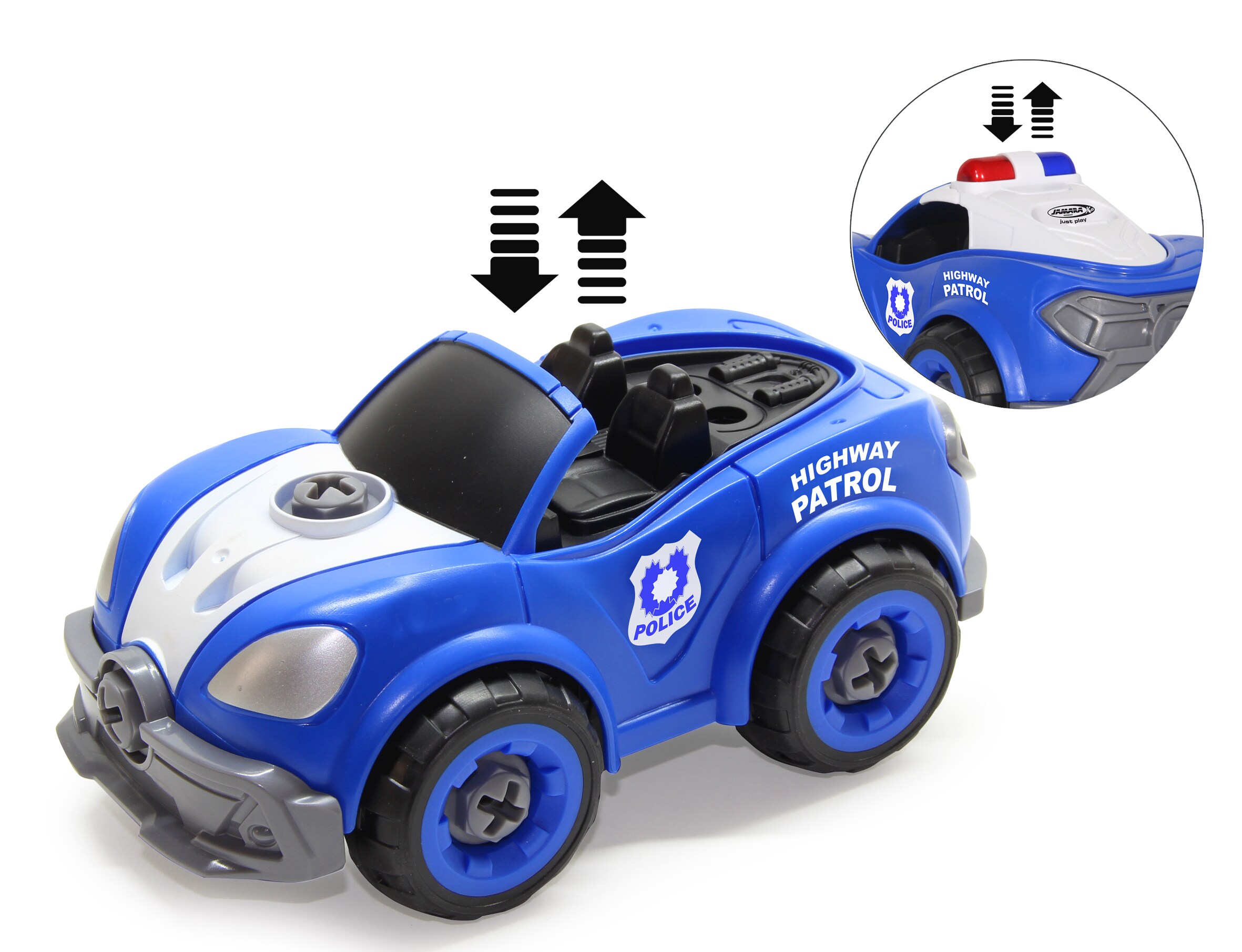 Polizeiauto First RC Kit 22teilig mit Akkuschrauber