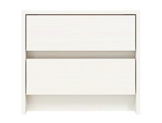 VIDAXL - Table de chevet blanc 40x31x35,5 cm bois de pin massif