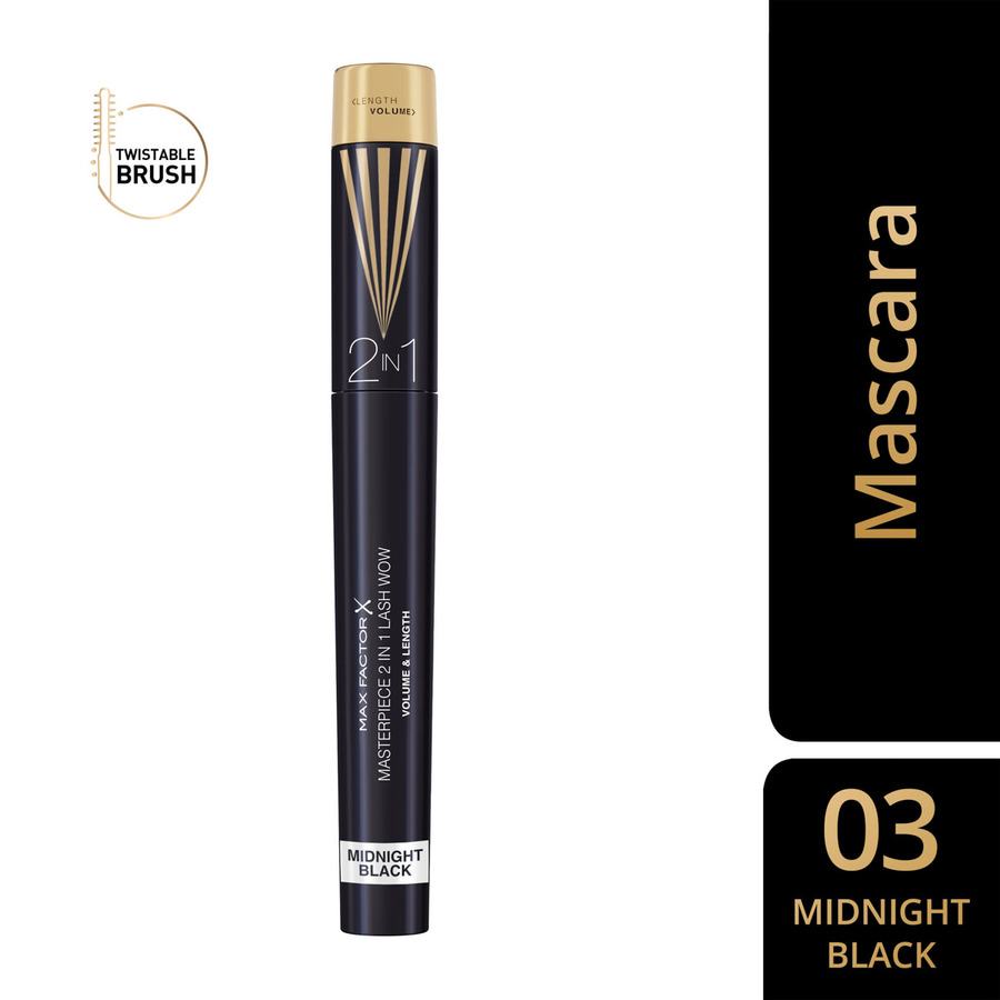 Max Factor Masterpiece 2-in-1 Lash Wow Mascara 003 Midnight Black 7 ml