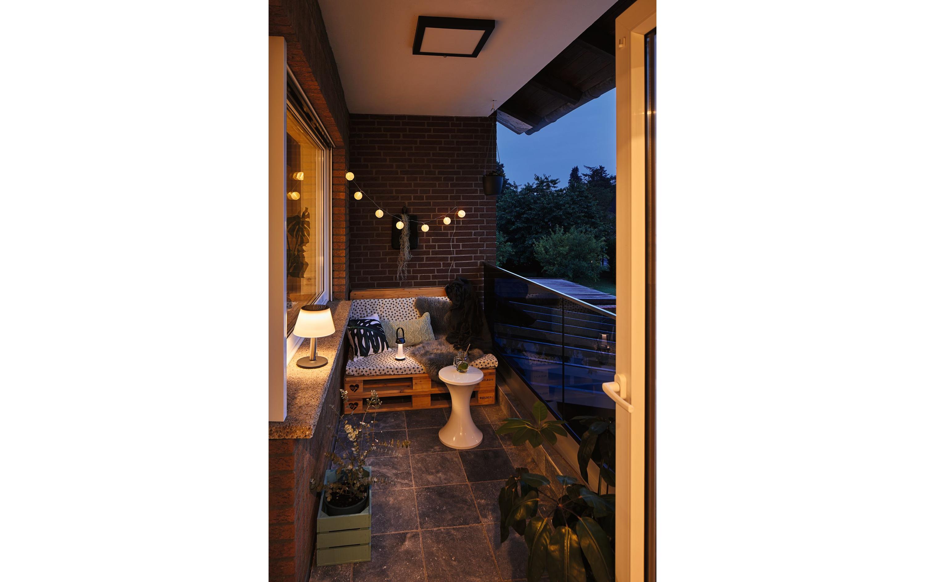 Tischleuchte Solar Outdoor Lillesol, 3000K, EdelstahlSolarbetriebene Tischleuchte
