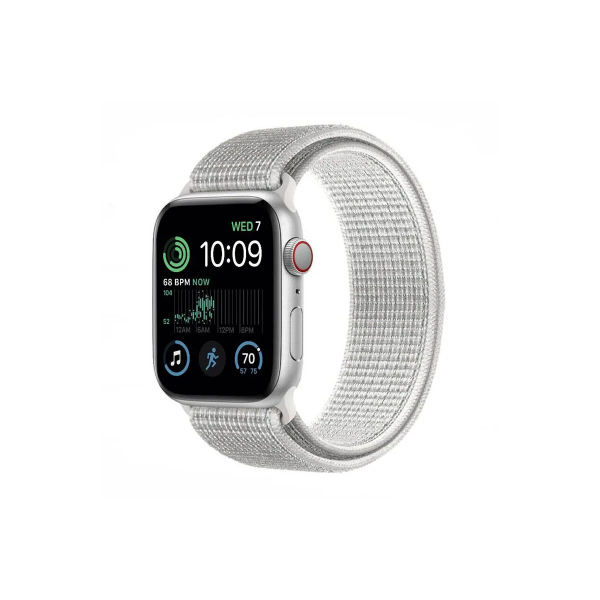 Nylon armbånd Apple Watch SE 2022 (40mm) - Summit White