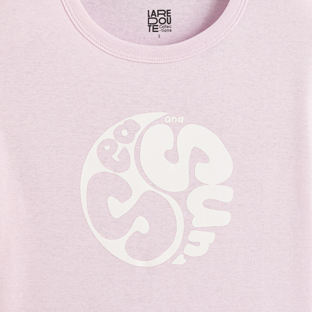 COLEÇÕES LA REDOUTE<br>Camiseta cropped estampada na frente