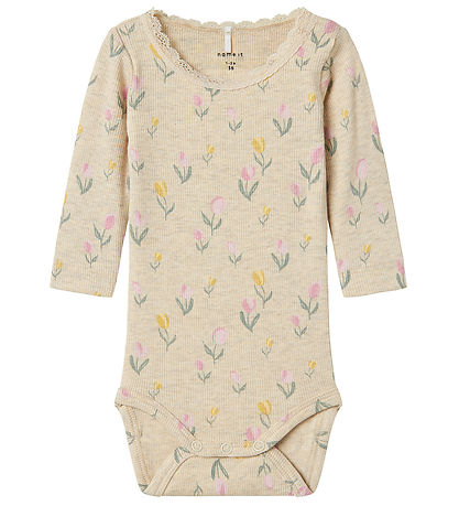 Name It Set - Body l/ä/Leggings - Rib - NbfFlowerkab - Peyote Me