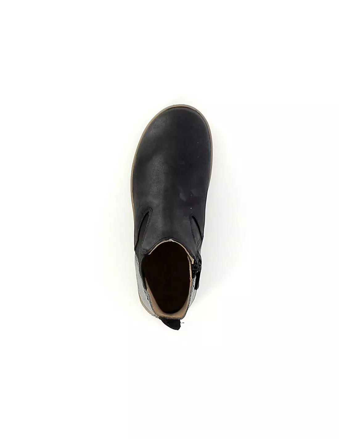 KICKERS VERMILLON NOIR ARG 744611 - Bottes Noirargent