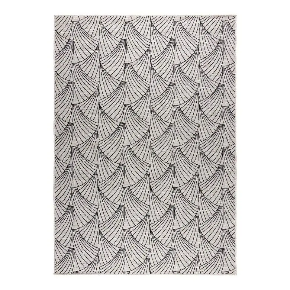 Interieur05 Buitenkleed Deco zwart/wit - 230 x 160 cm