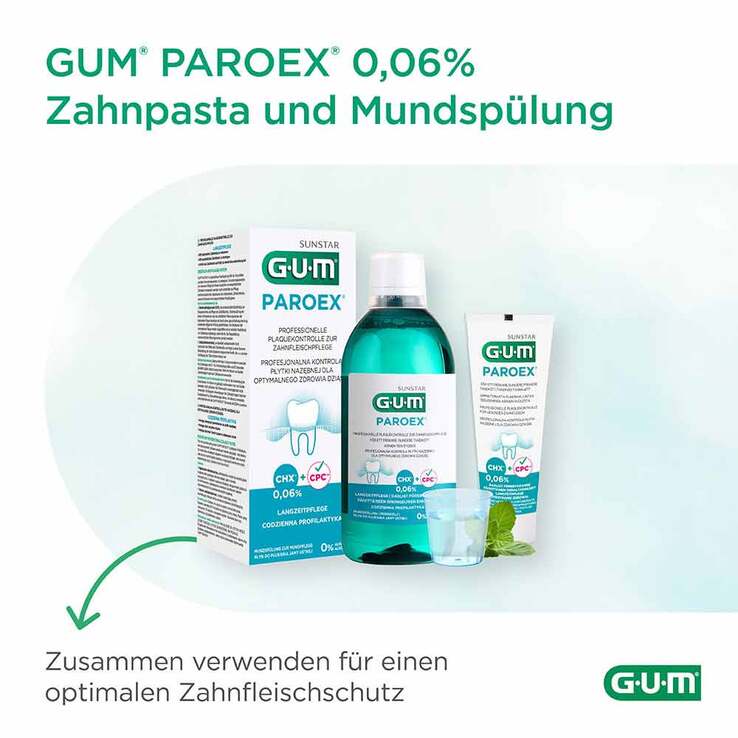 GUM Paroex 0,06% CHX Mundspülung, 500 ml